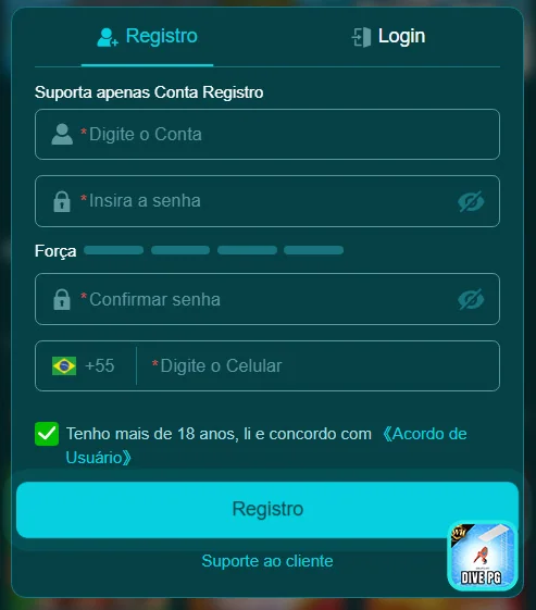 Celular exibindo jogos do cassino DivePG com facilidade