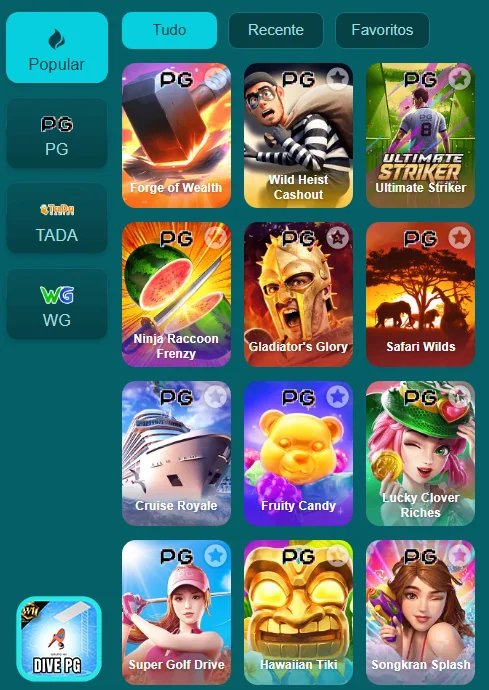 Jogadores se divertindo na plataforma da DivePG